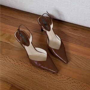 GCI Collection Elegant Brown  Sling back pumps